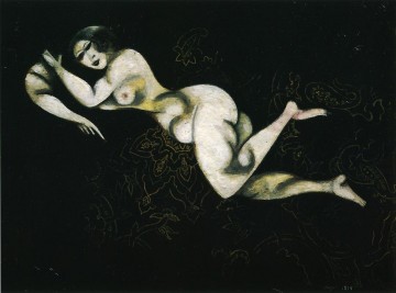 Akt im Liegen Zeitgenosse Marc Chagall Ölgemälde
